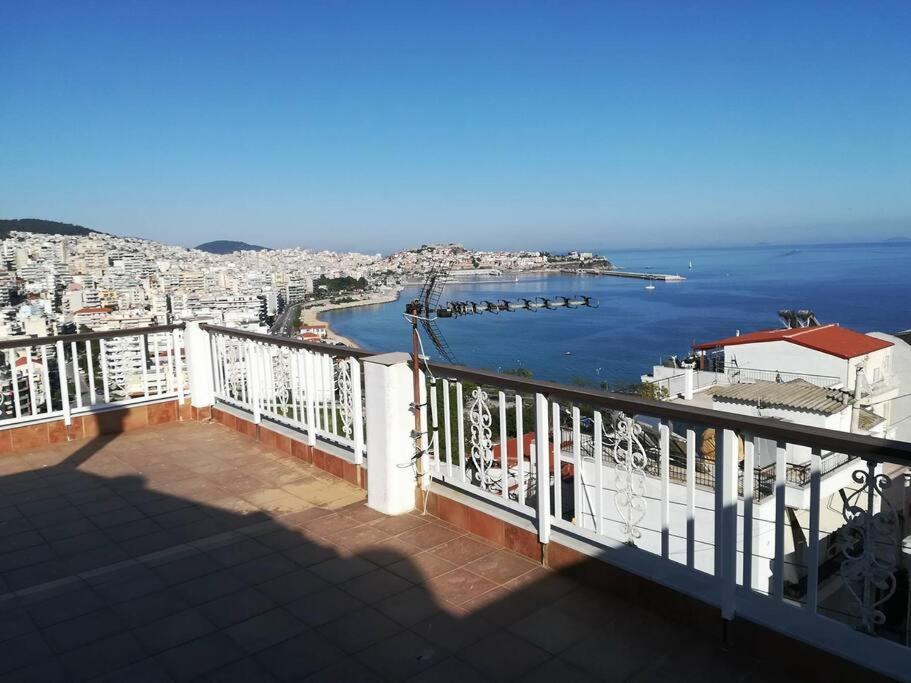 Finas Penthouse,Private Terrace,Great View,Mins From Sea Apartment Kavála ภายนอก รูปภาพ