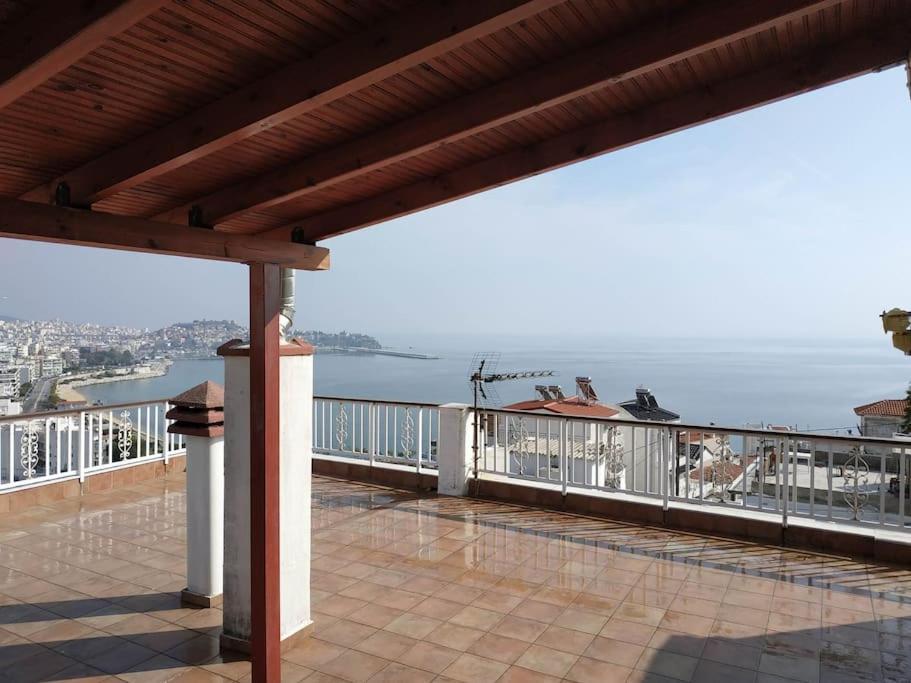 Finas Penthouse,Private Terrace,Great View,Mins From Sea Apartment Kavála ภายนอก รูปภาพ