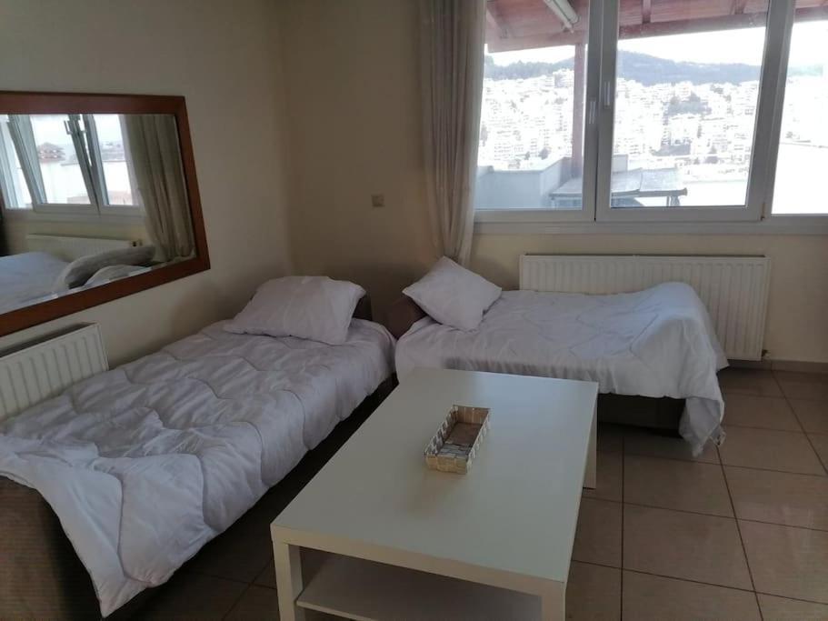 Finas Penthouse,Private Terrace,Great View,Mins From Sea Apartment Kavála ภายนอก รูปภาพ