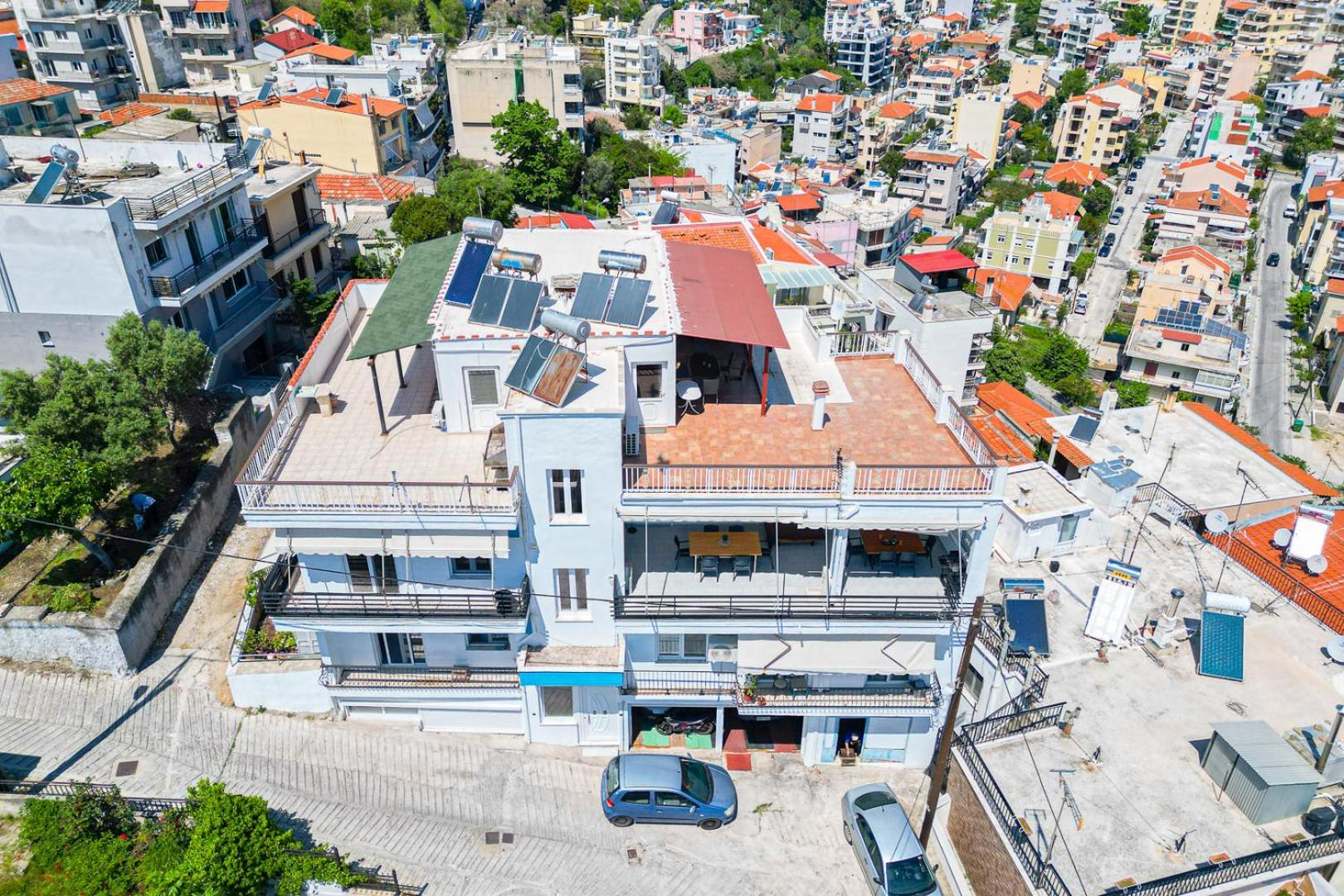Finas Penthouse,Private Terrace,Great View,Mins From Sea Apartment Kavála ภายนอก รูปภาพ