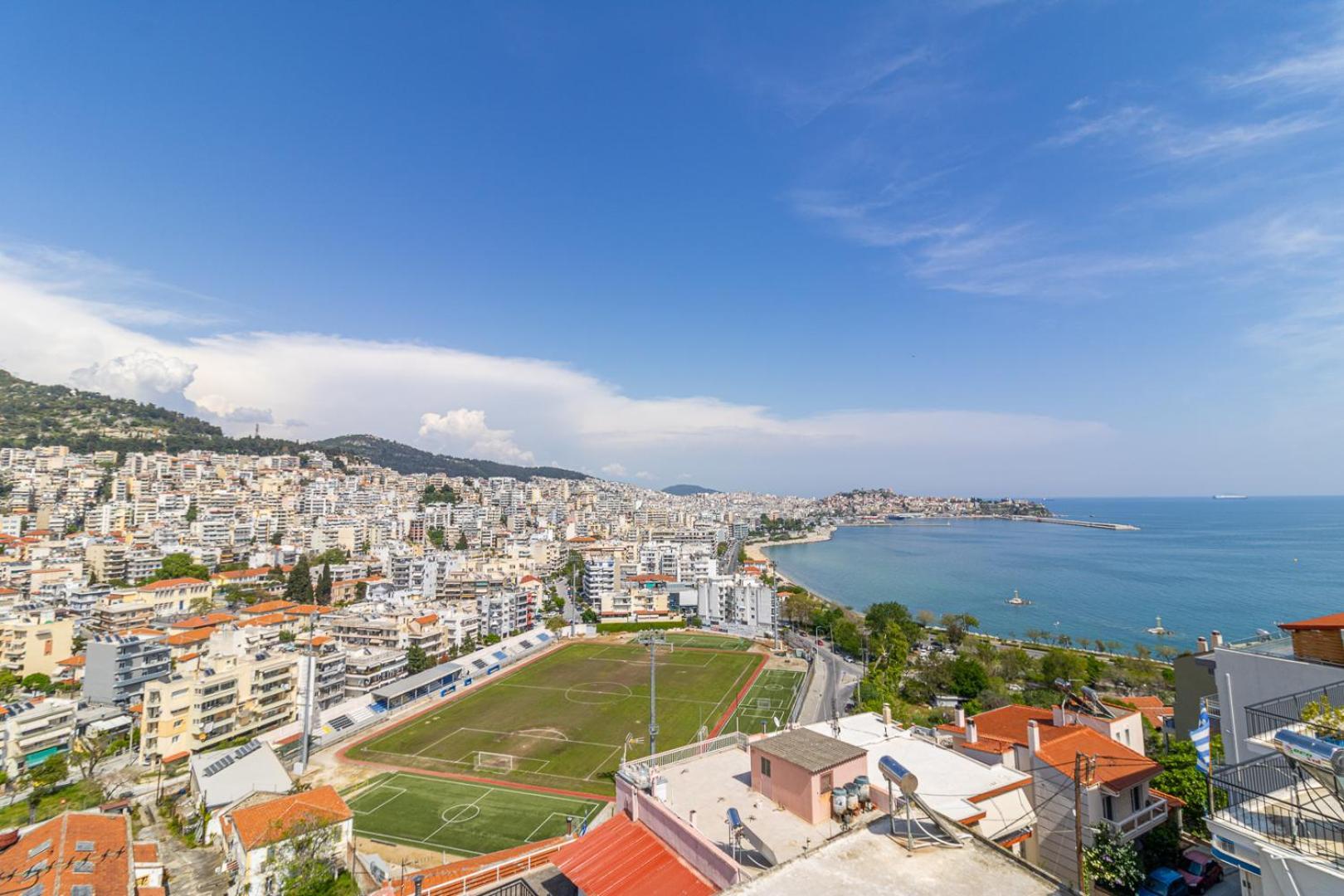 Finas Penthouse,Private Terrace,Great View,Mins From Sea Apartment Kavála ภายนอก รูปภาพ